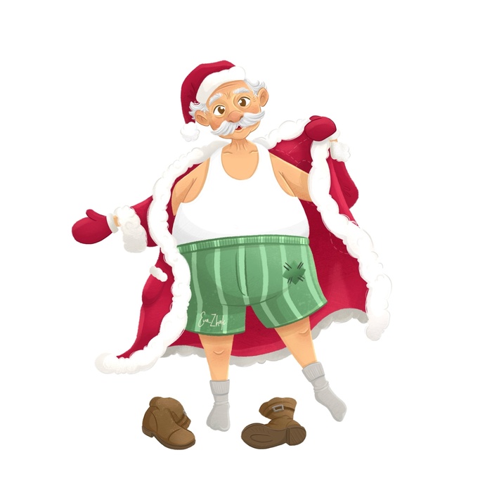 Иллюстрация Персонаж дедушка в стиле 2d, детский, персонажи