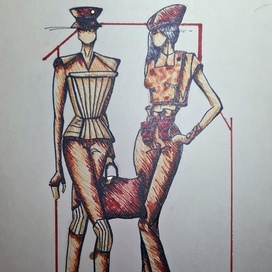 Эскизы Military style