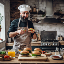 Egemen Mustafa Şener Cooking Burgers