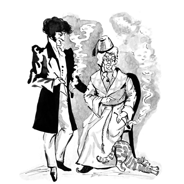 Иллюстрация Э.Т.А. Гофман "Житейские воззрения кота