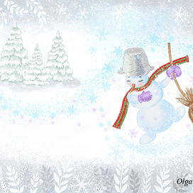 Снеговичок танцует