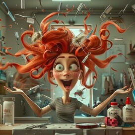 Нейро иллюстрация.