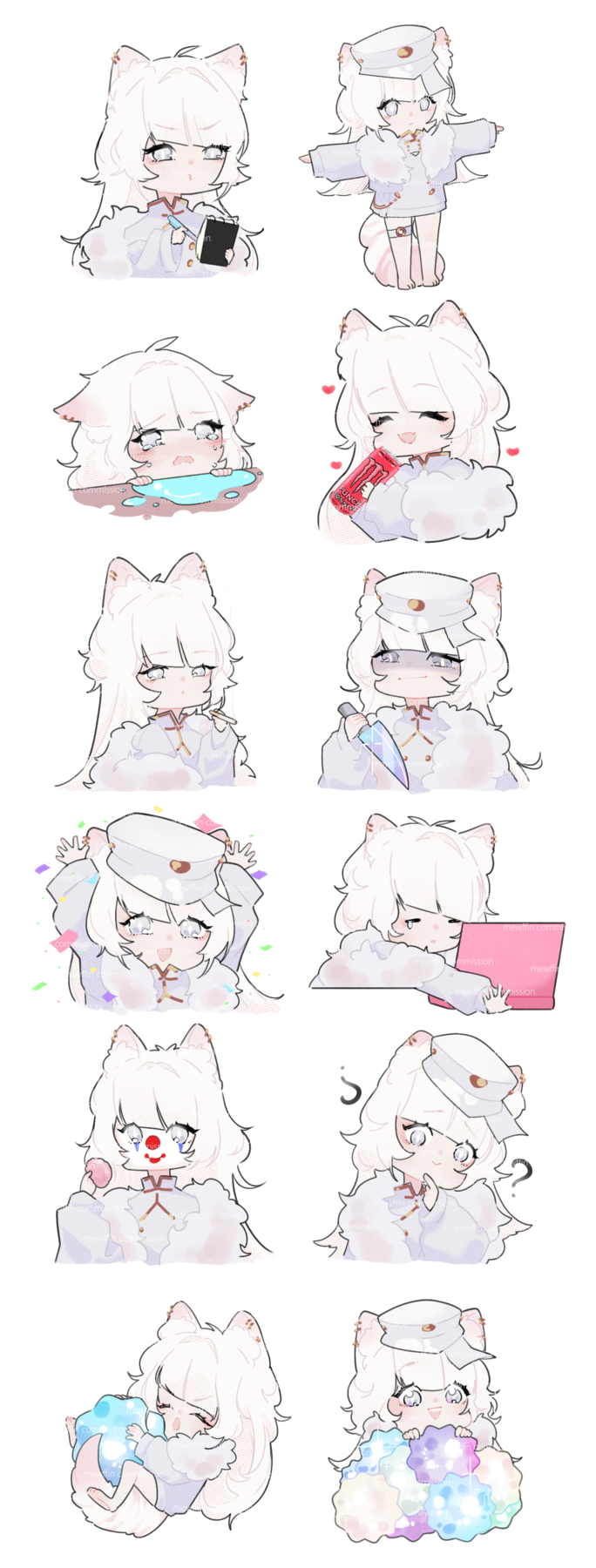 Иллюстрация Стикерпак на заказ в стиле 2d | Illustrators.ru