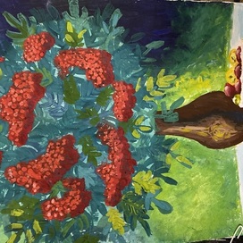 ветка рябины