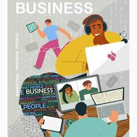 Business, typography, poster, vector, flat