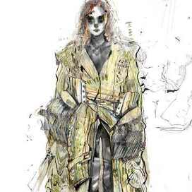 ento-futurism fashion illustration