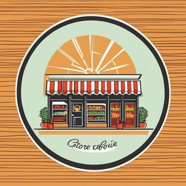 Логотип продуктового магазина 