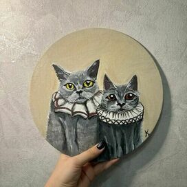 Портрет двух котов