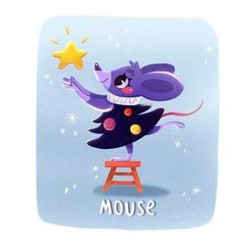 Иллюстрация дизайн персонажа Мышка
