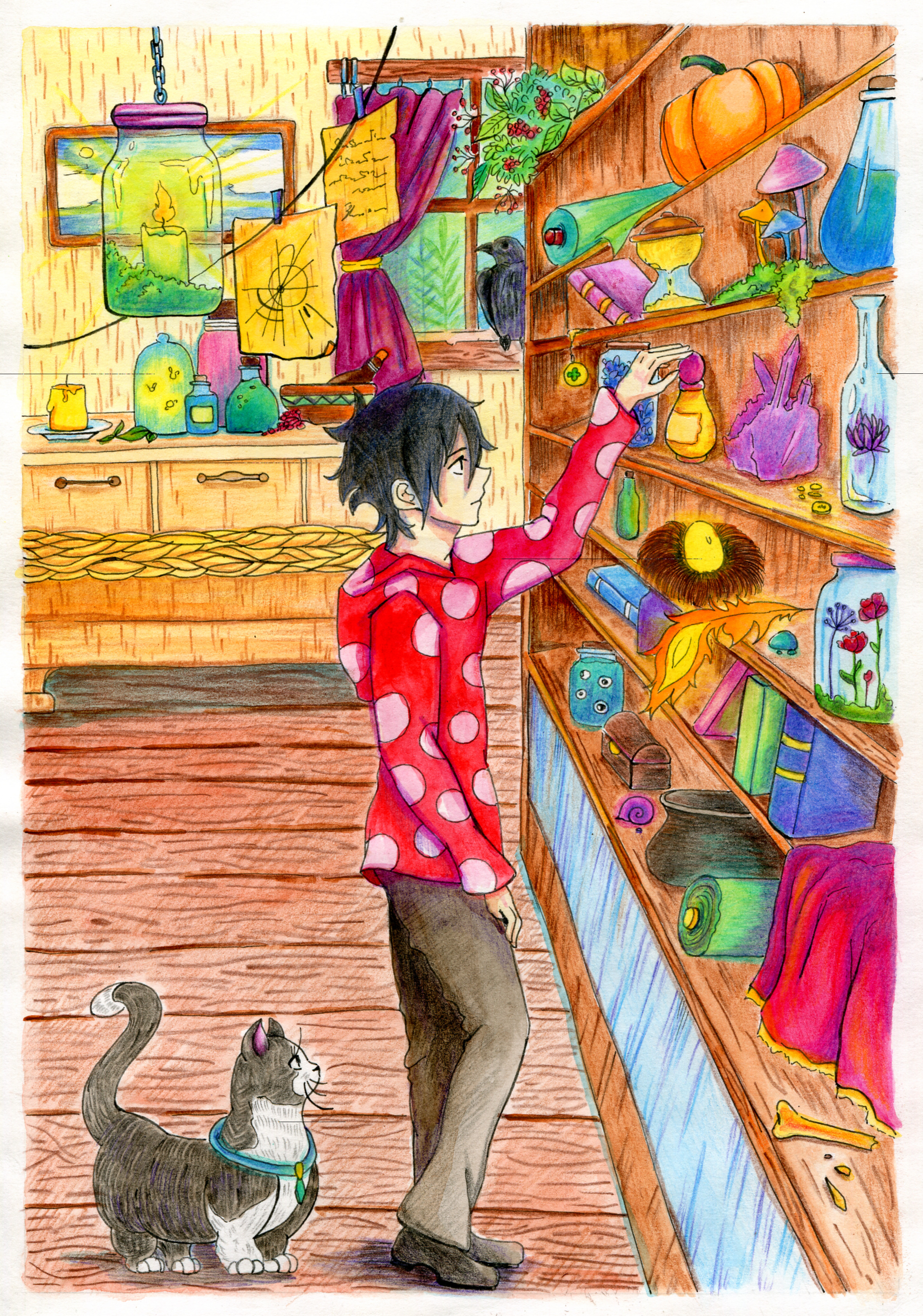 В доме колдуньи