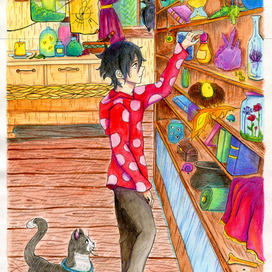 В доме колдуньи