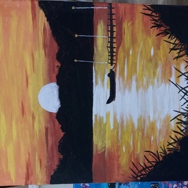 Закат летом 