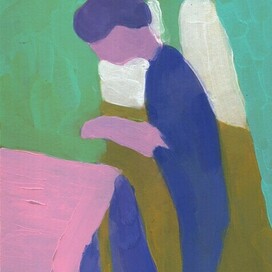 Девушка за шитьем