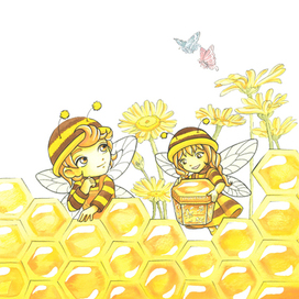 Иллюстрация для детской книги "Бабочки. Кто красивее?" 