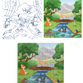 Иллюстрация для пазлов 