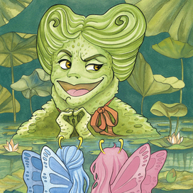 Иллюстрация для детской книги "Бабочки. Кто красивее?"