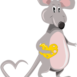 Мышка с сердцем