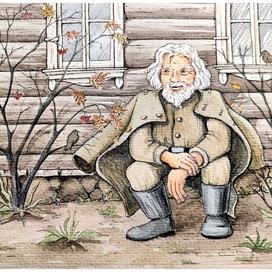Первая иллюстрация для книги В.Корнеевой "Летний чай для Мороза"