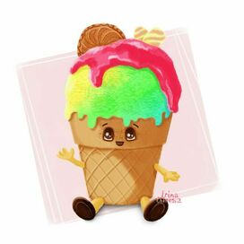 Персонаж-мороженое