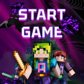 Постер для проекта по Minecraft