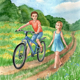 Иллюстрация Соня и Эдик