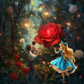 Алиса в стране чудес иллюстрация