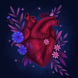  Blooming heart