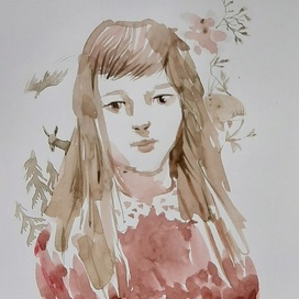 портрет девочки леса