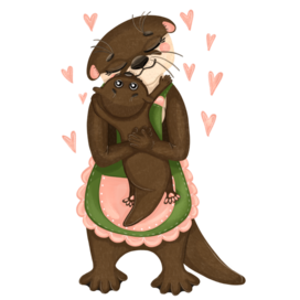 Otter mom