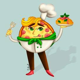 Бренд-персонаж для пиццерии