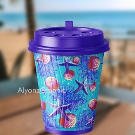 Дизайн стаканчика кофе «Летнее настроение»