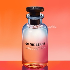 Моя fashion иллюстрация: парфюм Louis Vuitton "On the beach"