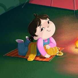иллюстрация персонажа девочки для детской книги