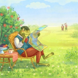 Иллюстрация к книге "Ветер в ивах"