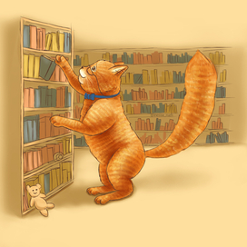 Иллюстрация для сказки "Сказочный кот" Инны Цесарь