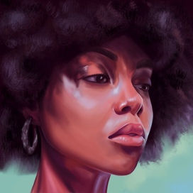 Портрет афроамериканской девушки