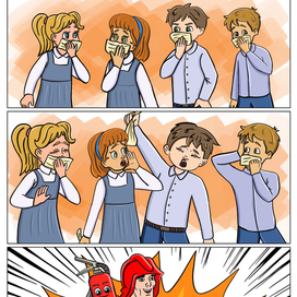 Комикс о пожарной безопасности