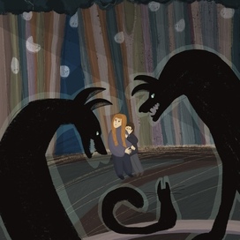 иллюстрации к книге "духи леса"