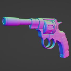 Stylized revolver | Стилизованный револьвер