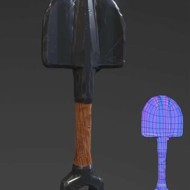 Stylized shovel | Стилизованная лопата