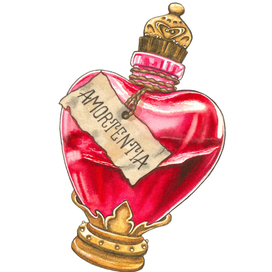 Иллюстрация любовное зелье из Гарри Поттера Амортенция 