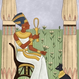 Египетские метафорические карты, карты таро, Нефертити 