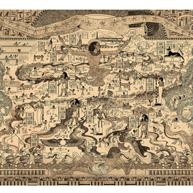 Карта-мир Древнего Египта