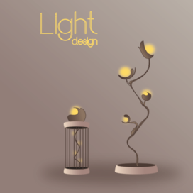 Дизайн торшера "Light design"