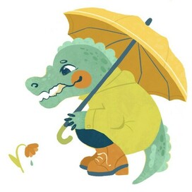 Сrocodile and rainy day 2