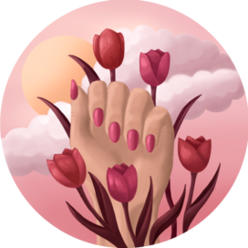 Иллюстрация для маникюрного салона.