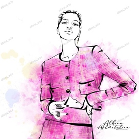 Фэшн скетч Fashion sketch 