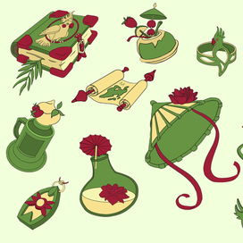 стикеры "тропики"