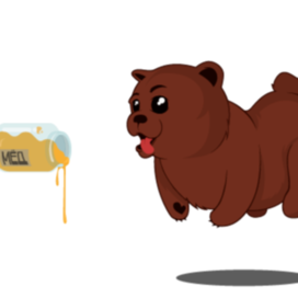 Медведь хочет мёд