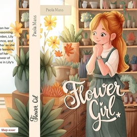 Иллюстрация для обложки книги "Flower girl".